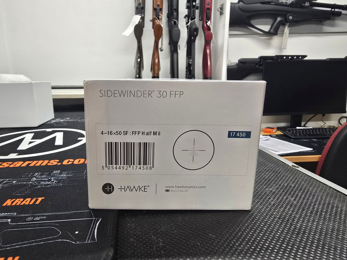 Second hand Hawke Sidewinder FFP 4-16x50