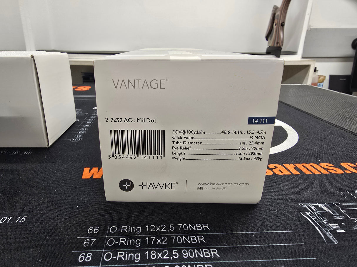 Second hand Hawke Vantage AO 2-7x32