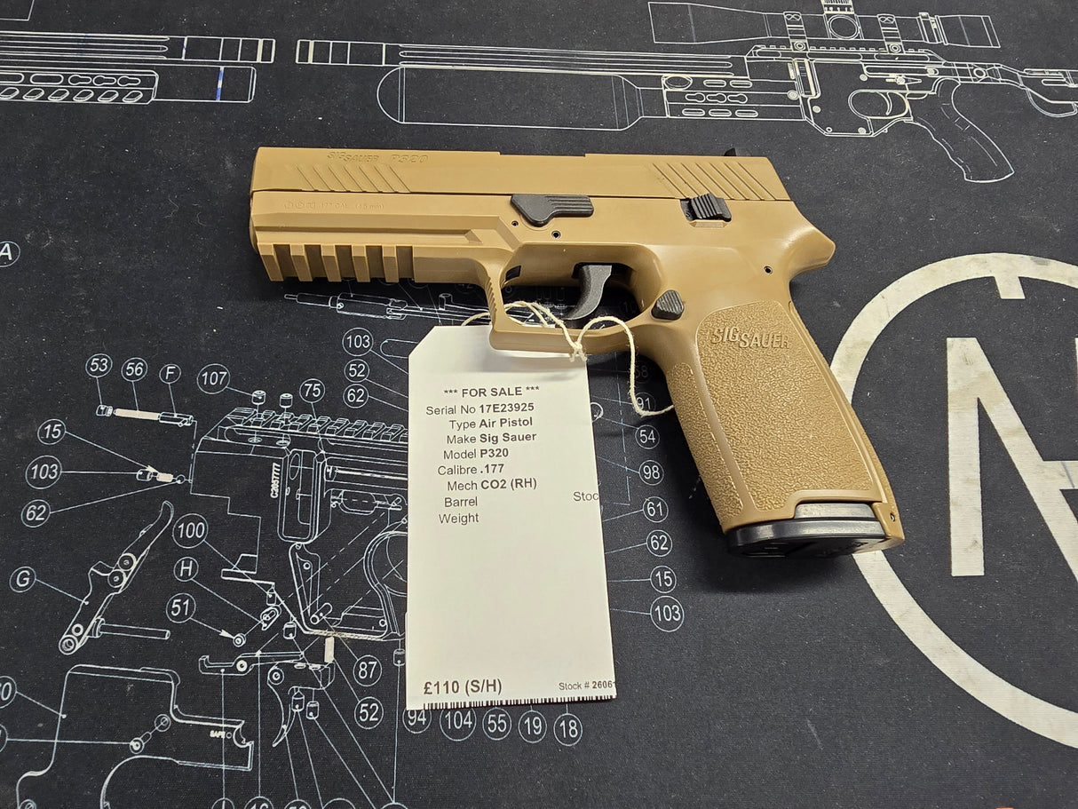 Second Hand Sig Sauer P320 Coyote .177