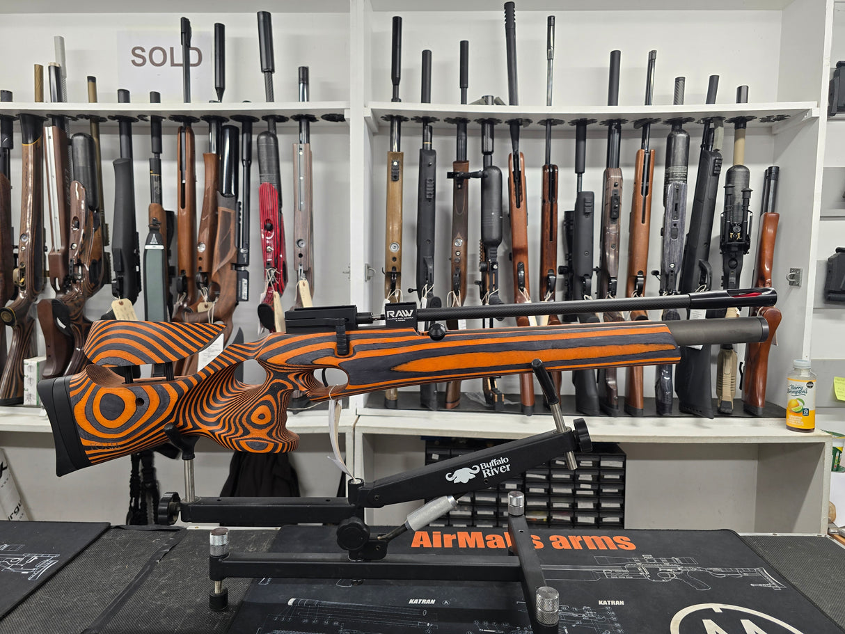Second hand RAW TM1000 Orange laminate .177