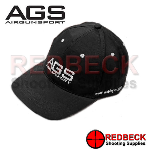 AGS Black & White Airgunsport Embroidered Baseball Cap