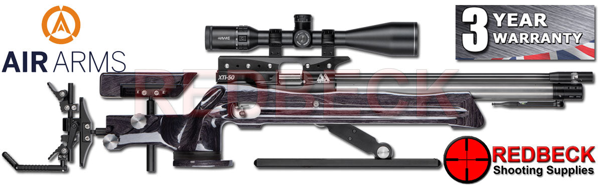 Air Arms XTI 50 FT Field Target Air Rifle black laminate rhview