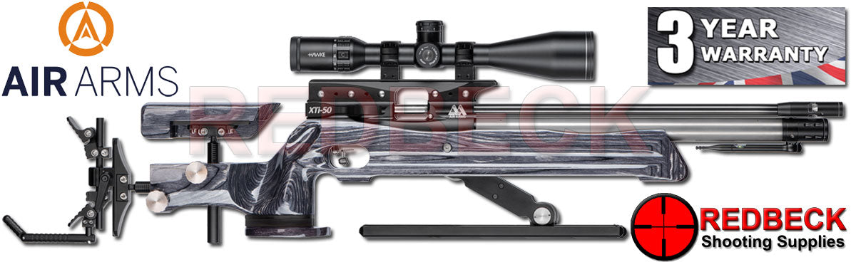 Air Arms XTI 50 FT Field Target Air Rifle grey laminate rh view