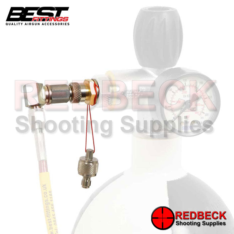 Quick Swivel Detachable head for 4 litre airgun filling bottle.