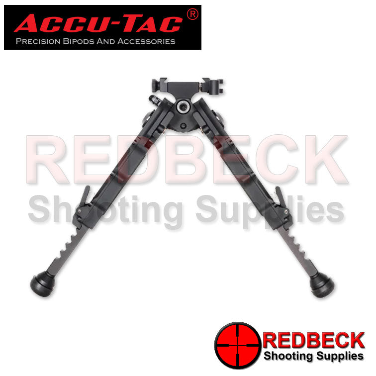 Accu-Tac BR-4 Air Rifle And Rifle G2 Arca Spec QD Bipod Extended View Showing The Bipod With Its Legs In An Extended Position.
