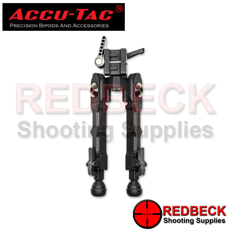 Accu-Tac BR-4 Rifle And Air Rifle G2 QD Picatinny Bipod Top View Showing The Picatinny Rail On The BR-4 Bipod.