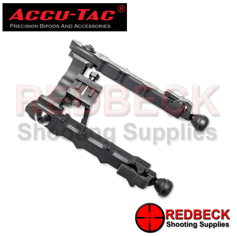 Accu-Tac HD-50 Rifle And Air Rifle Bipod 7-10-Inch Angled-View Showing The Overall Look Of The HD-50 Bipod.