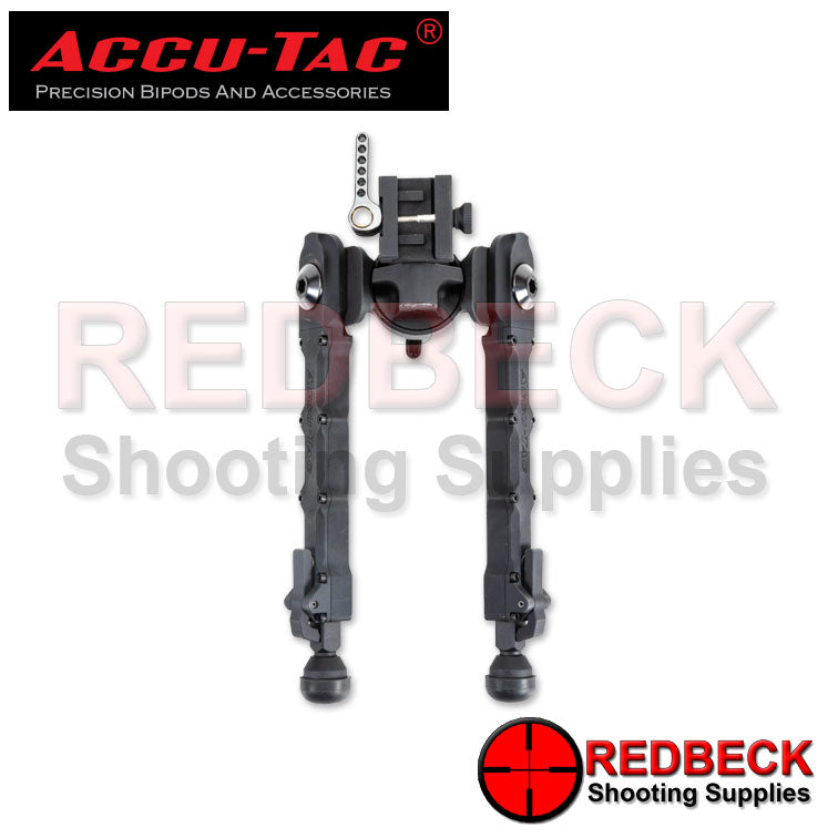 Accu-Tac PC-5 Rifle And Air Rifle Picatinny Bipod Top View Showing An Overall Look Of The Bipod For Example The Skeleton Design Of The Quick Release.