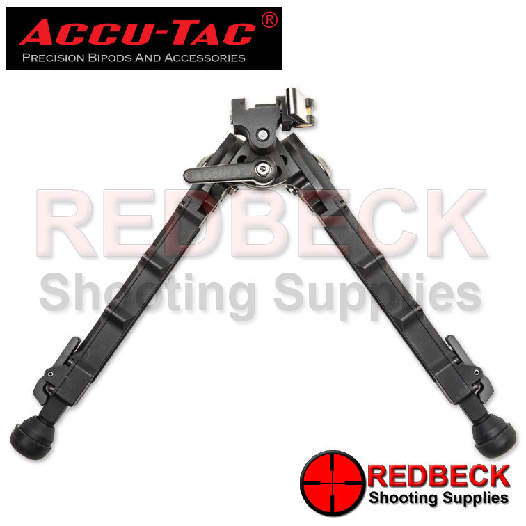 Accu-Tac SR-5 G2 Rifle And Air Rifle Picatinny Bipod Rear View Showing The Overall View Of The Rear Of The Bipod.