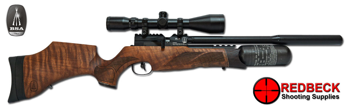 BSA R12 SLX Side Lever Walnut Stock Air Rifle. Right Hand View.