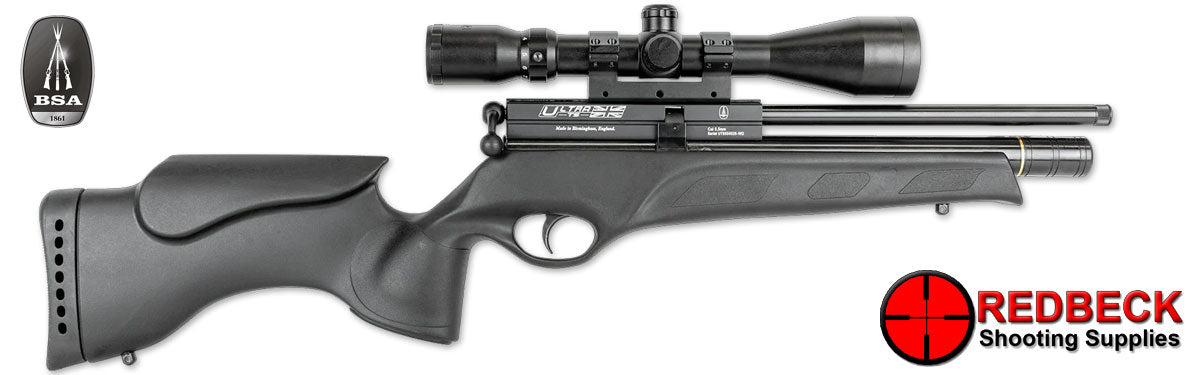 BSA Ultra TS AIR RIFLE RIGHT HAND SIDE VIEW showing the bolt and the cylinder.