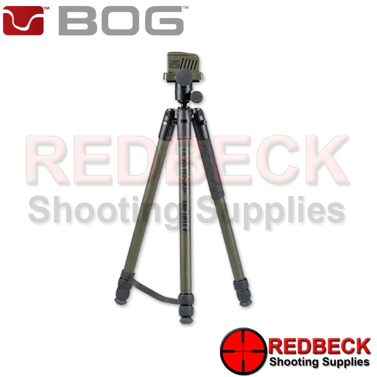 Bog Death Grip Infinite Aluminium Front View Showing The Bipod In Its Standard Position.