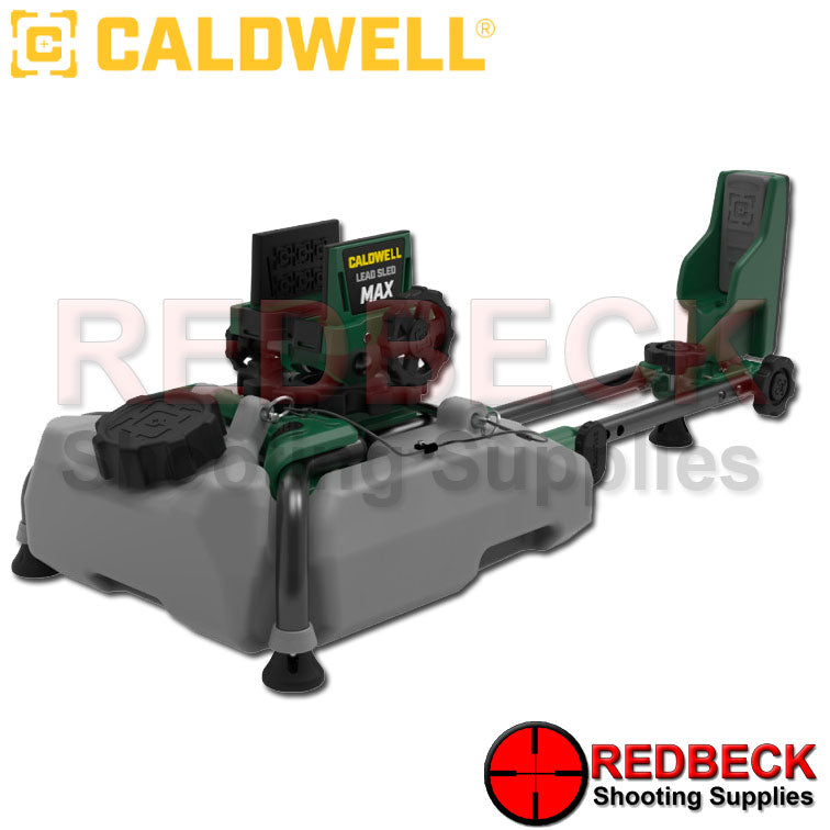 Caldwell Lead Sled Max Front view showing the detachable 2 gallon weight reservoir.