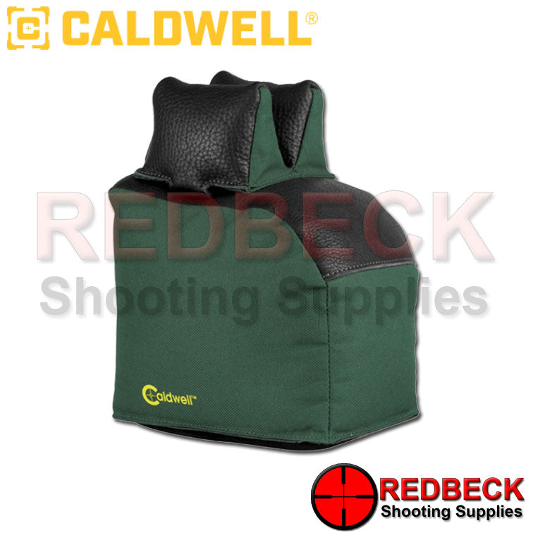 Caldwell Shoulder Saver Magnum Extended Rear Bag Filled Front View Showing The Overall Size Of The Rest.