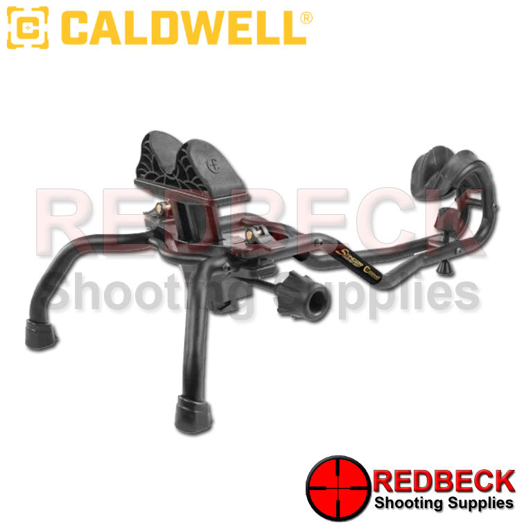 Caldwell Stinger Shooting Rest Front View Showing The Steel Tube Frame Construction.