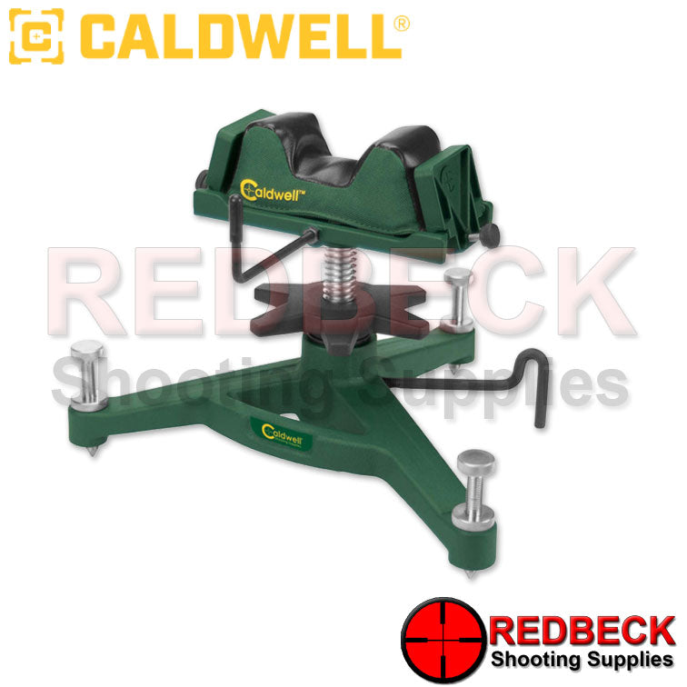 Caldwell The Rock Deluxe Shooting Rest Front View Showing The Wide And Stable base.