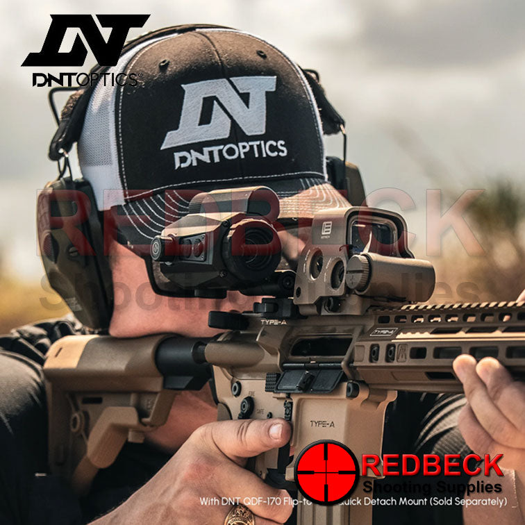 DNT OPTICS NVMD-C200 Bundle Life Style VIEW Showing the flip out mount that is included in this Package Deal