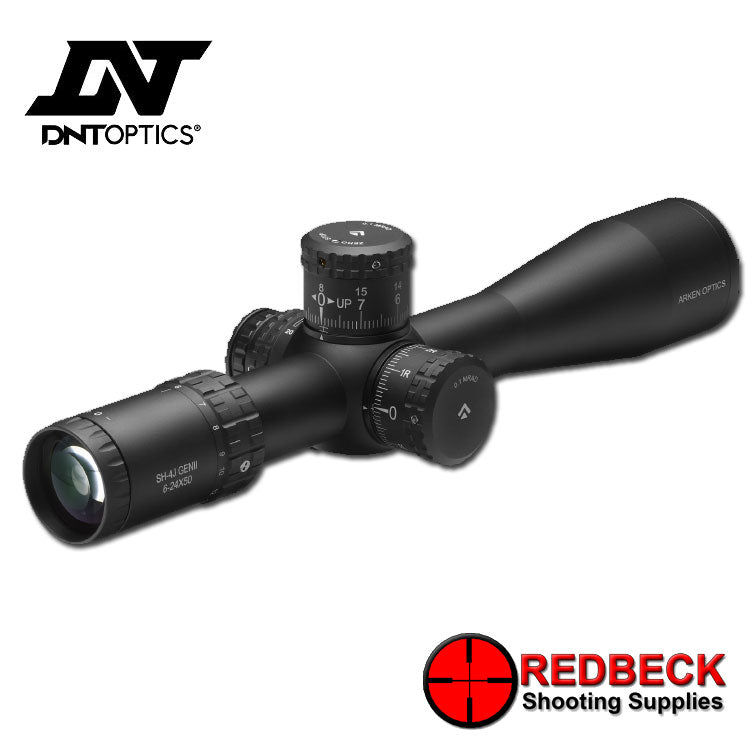 DNT Optics SH-4J GENII 6-24X50 FFP VHR 34mm Tube Rifle Scope