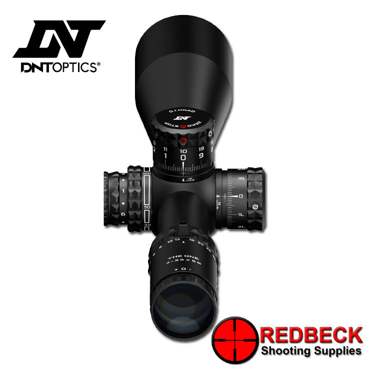 DNT Optics The One 7-35X56 FFP IR TOR MOA 34mm Tube Rifle Scope