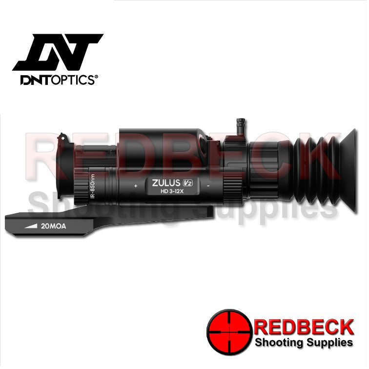 DNT OPTICS ZULUS V2 HD 3-12X NIGHT VISION SCOPE WITH LRF SIDE VIEW