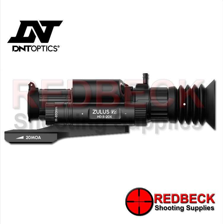DNT OPTICS ZULUS V2 HD 5-20X NIGHT VISION SCOPE WITH LRF SIDE VIEW