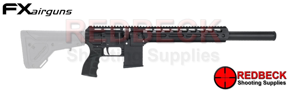 FX DRS Tactical air rifle shown from the right hand side with no stock