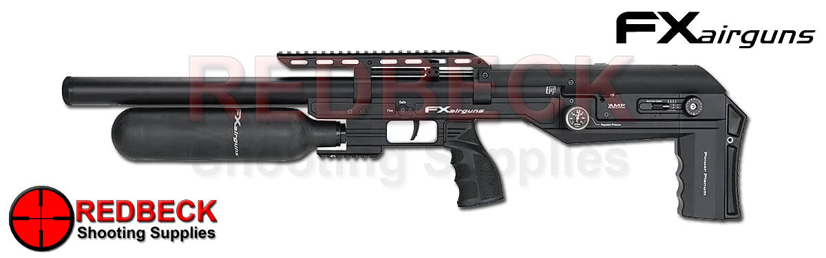 FX LEOPARD BOTTLE AIR RIFLE SHOWN FROM THE LEFT HAND SIDE