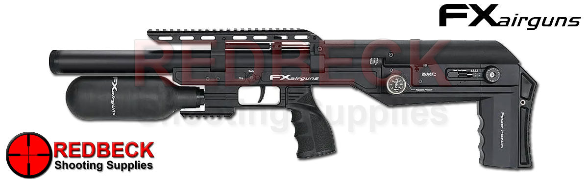 FX LEOPARD COMPACT BOTTLE AIR RIFLE SHOWN FROM THE RIGHT HAND SIDE