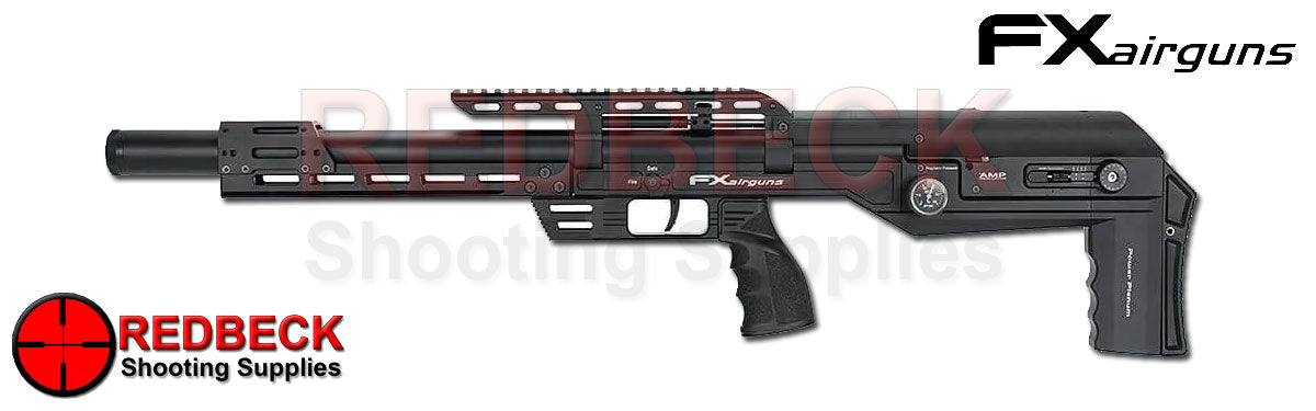 FX LEOPARD TUBE AIR RIFLE SHOWN FROM THE LEFT HAND SIDE