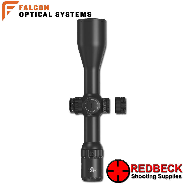 Falcon Optics S30i+ 3-30x56 Rear View Showing the turret cap.