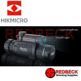 HIK MICRO CHEETAH NIGHT VISION AND DAY SCOPE WITH LRF LASER RANGE FINDER C32F-L. Showing laser range finder and infra red light.