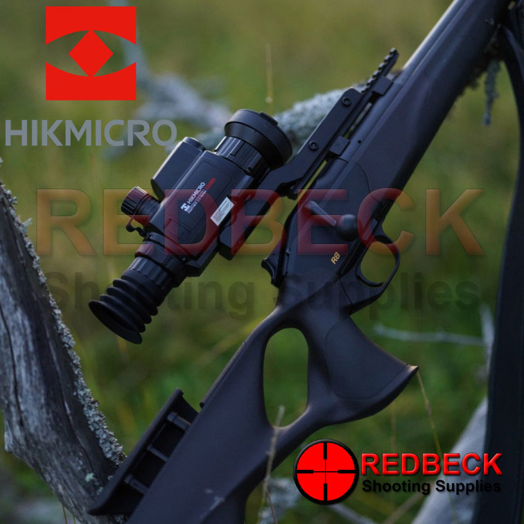 HIK MICRO Panther 2.0 PH50L Attached View Showing The Air Rifle And Rifle Scope Attached To A Rifle.