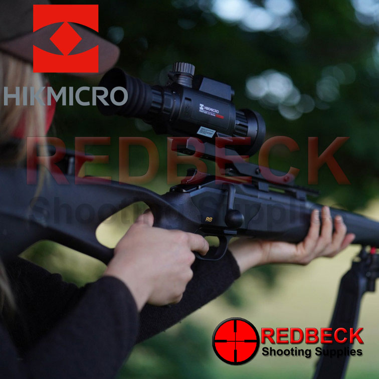 HIK MICRO Panther 2.0 PH50L Lifestyle View Showing How The Thermal Air Rifle And Rifle Scope Attaches To A Rifle Or Air Rifle