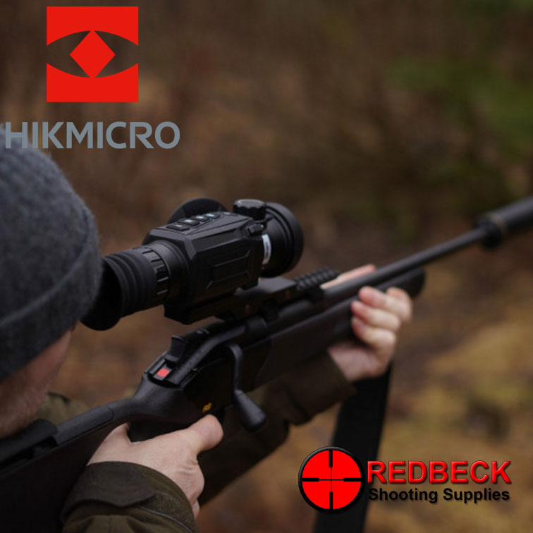 HIKMICRO Thunder 2.0 TH35 Thermal Rifle Scope Attached View Showing How The Scope Looks Attached To A Rifle.