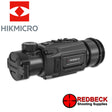 HIKMICRO Thunder 2.0 TH35C Thermal Clip On Scope Left Hand View Showing The Flip Cover And The Focus Knob.