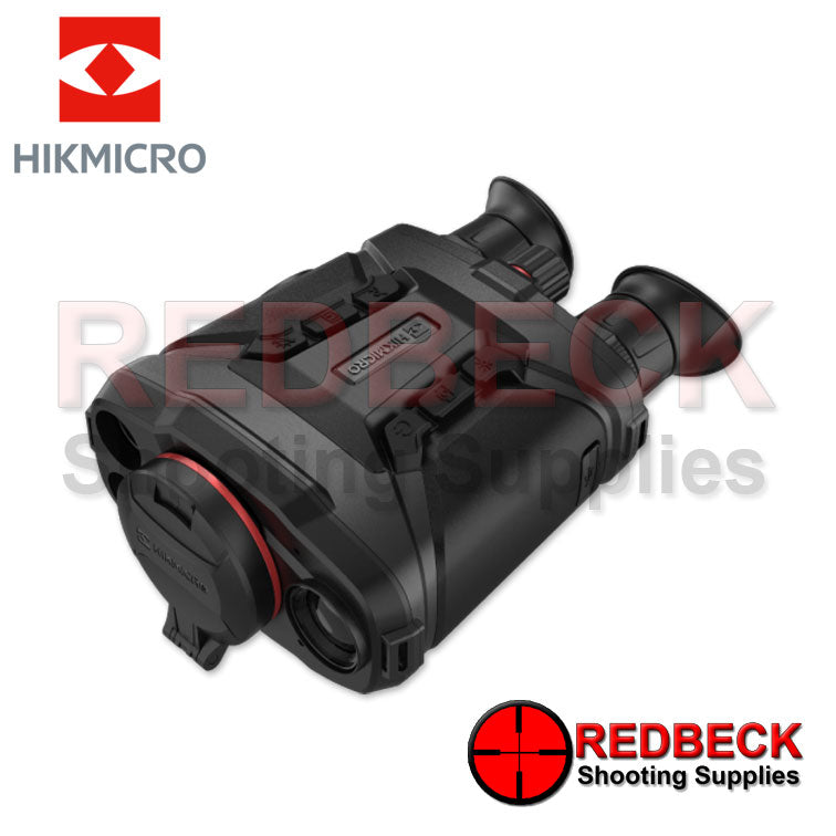 HIKMICRO Raptor RQ50L Thermal Fusion Optical IR LRF Binoculars Left Hand View The Laser Range Finder.