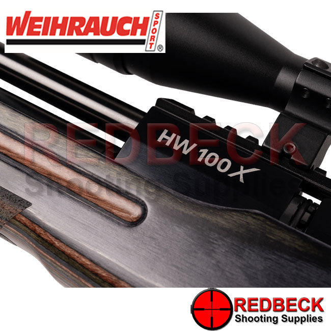 Weihrauch HW100X Laminate Adjustable VIEW OF ACTION