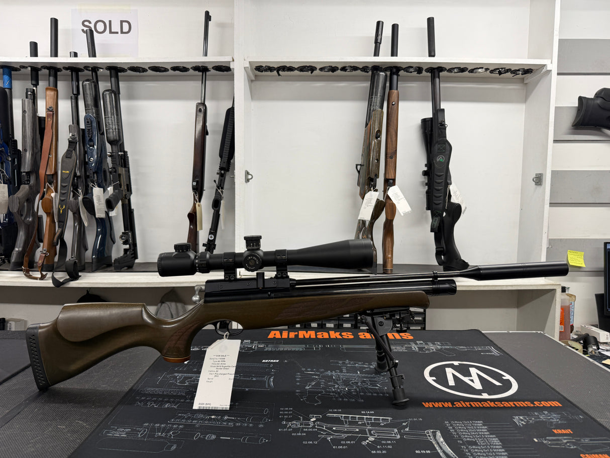 Second Hand Air Arms S410 Superlight Green .22