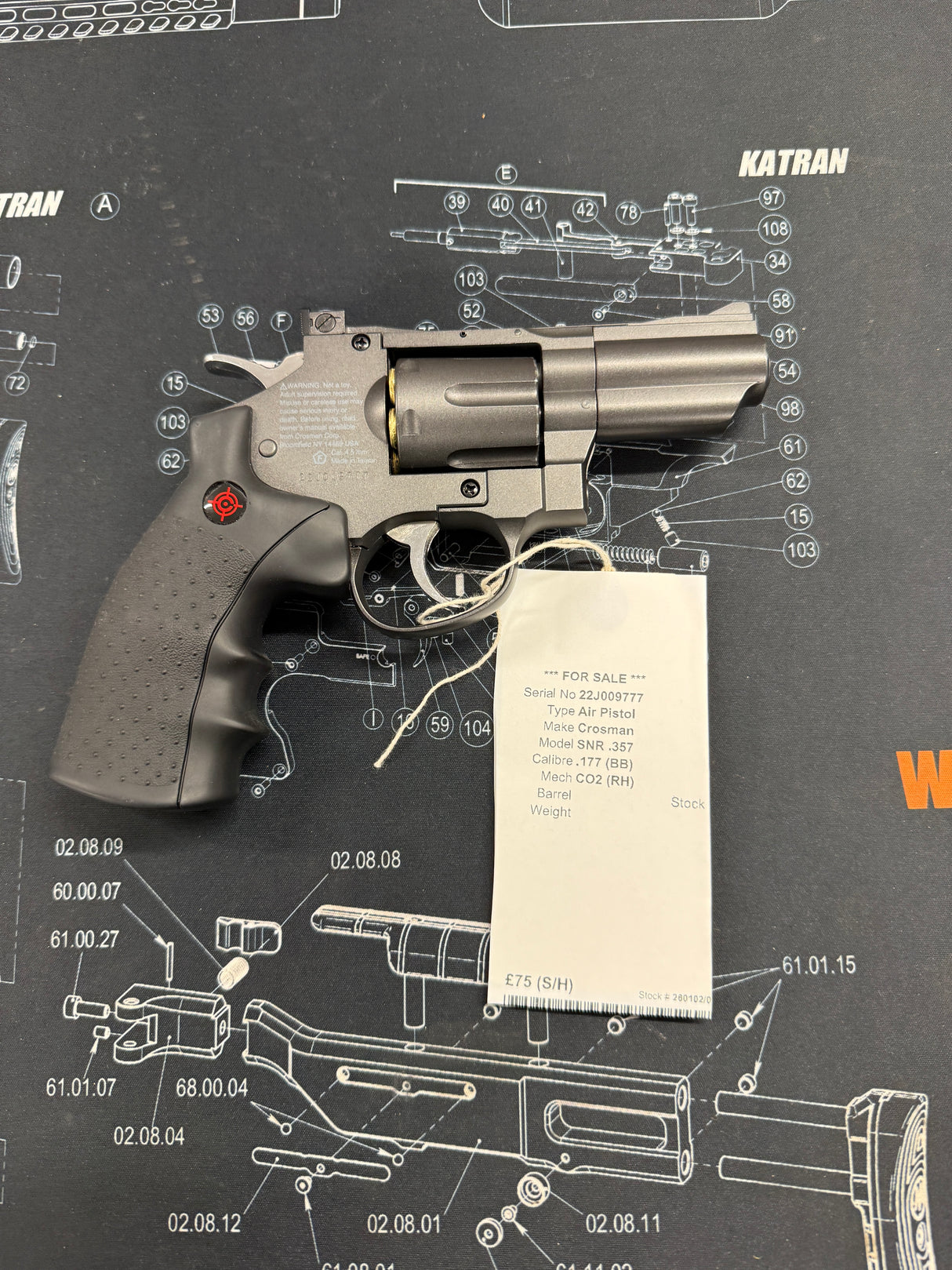 Second Hand Crosman SNR .357 .177