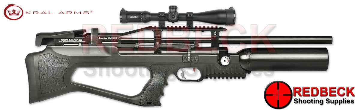 Kral Empire X Synthetic Right Hand View showing the side lever and the picatinny rail.