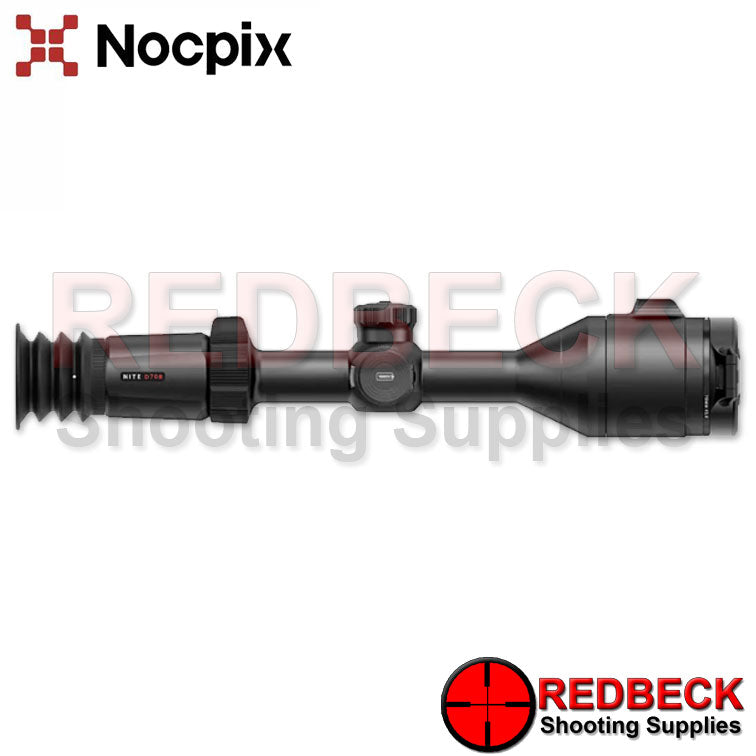 NocPix Day and Night Digital Air Rifle And Rifle Scope NITE Series D70R Side View Showing The Battery Logo.