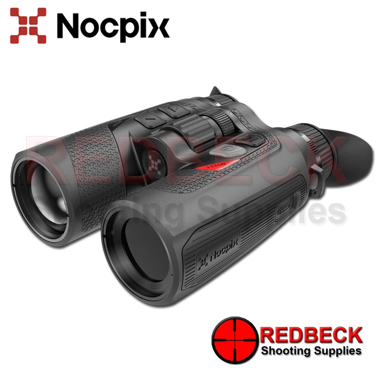 Nocpix QUEST H50R Thermal Imaging Binoculars With LRF front left hand side angled view.