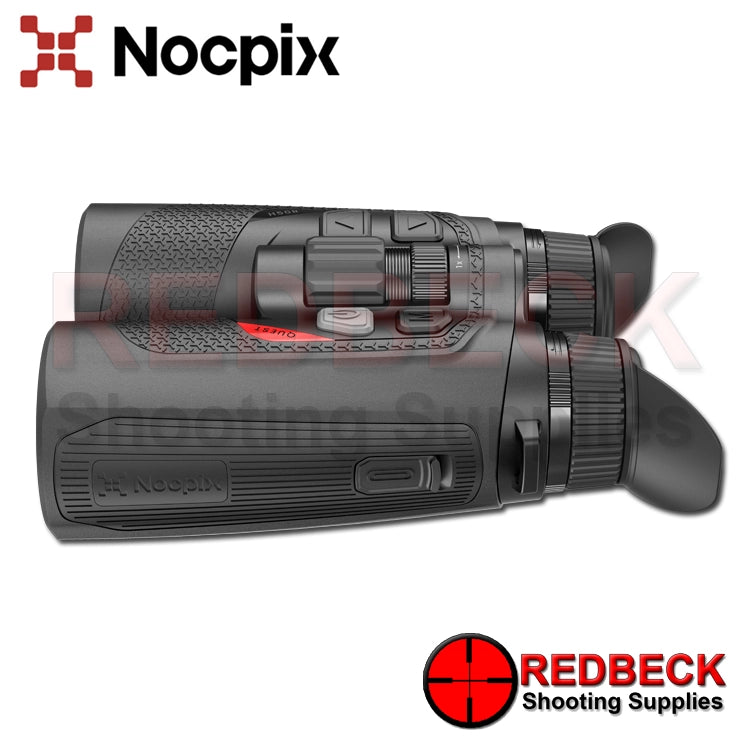 Nocpix QUEST H50R Thermal Imaging Binoculars With LRF left hand side view.