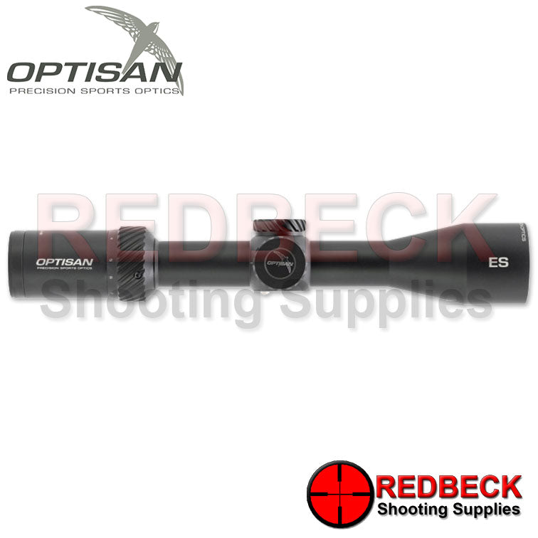 Optisan ES 3-12x44 SFP Illuminated MHP10i 0 Side View Showing An Overall Look Of The Scope.