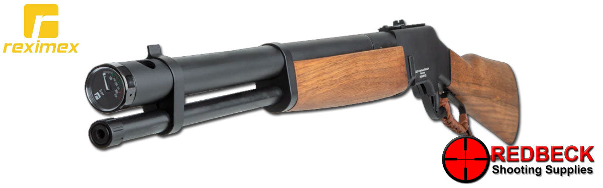 REXIMEX LIEVA BLACK Angled Front View showing the gauge and the barrel location