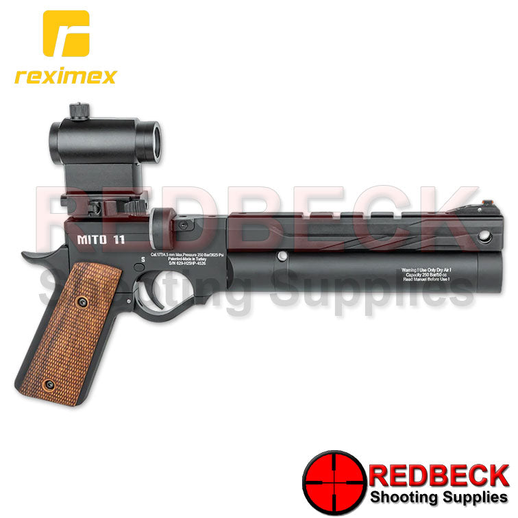 REXIMEX MITO 11 Black Right Hand Side View Showing the Iconic 1911 style of pistol grip