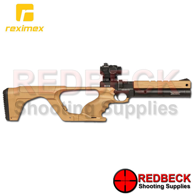 REXIMEX MITO FDE Right Hand View showing the pistol with the stock attached