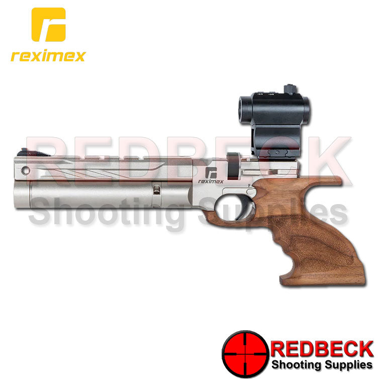 REXIMEX MITO SILVER WALNUT LEFT HAND SIDE Showing the side lever and the magazine location.