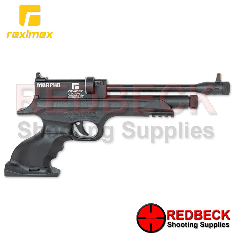 REXIMEX Morpho Co2 Right Hand View Showing the safety button located on the trigger.