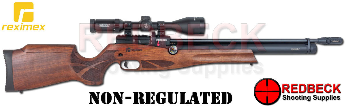 REXIMEX Pretensis Walnut Non Regulated Right Hand View Showing the 260cc cylinder and the weaver rail